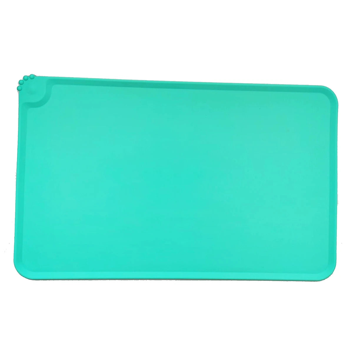 Cat Dog Food Mat For Pet Feeding Bowl Floors Waterproof Non Slip, Silicone Pet Bowl Mat - High-Lipped, Non-Stick, Waterproof Pad