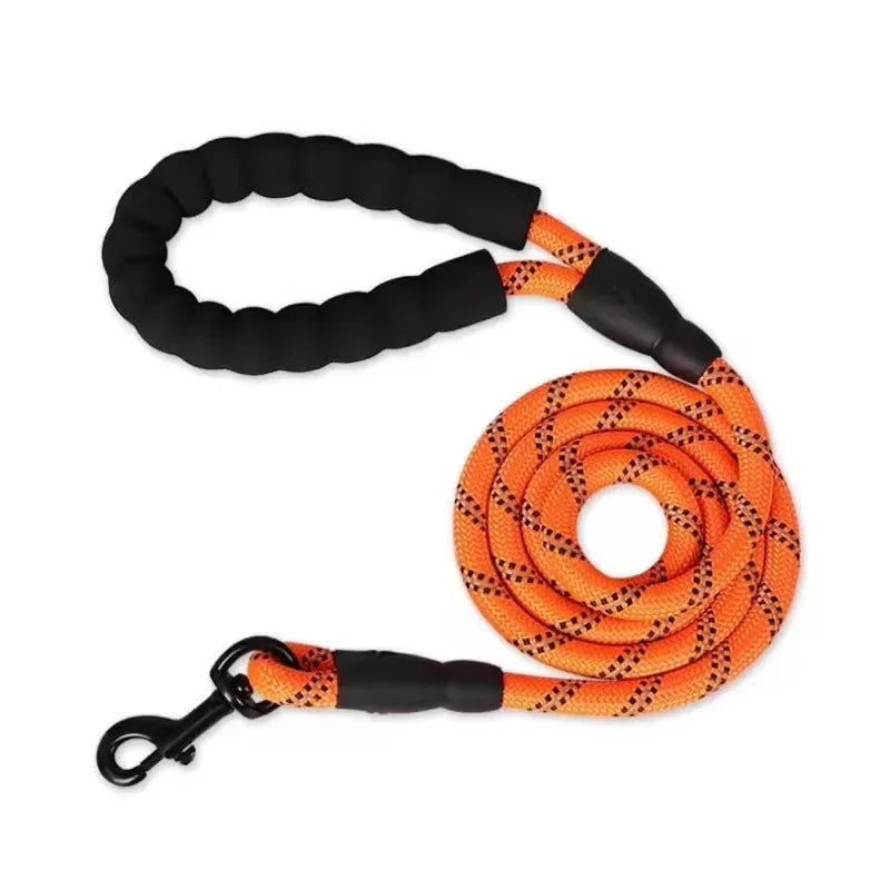 Heavy-Duty Reflective Dog Leash – Strong & Secure for Small, Medium, and Large Dogs