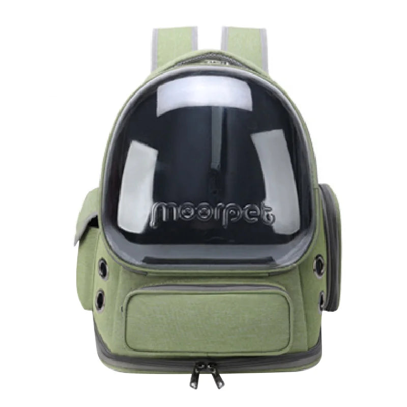 Transparent Pet Carrier Backpack – Breathable Travel Bag for Cats & Small Dogs