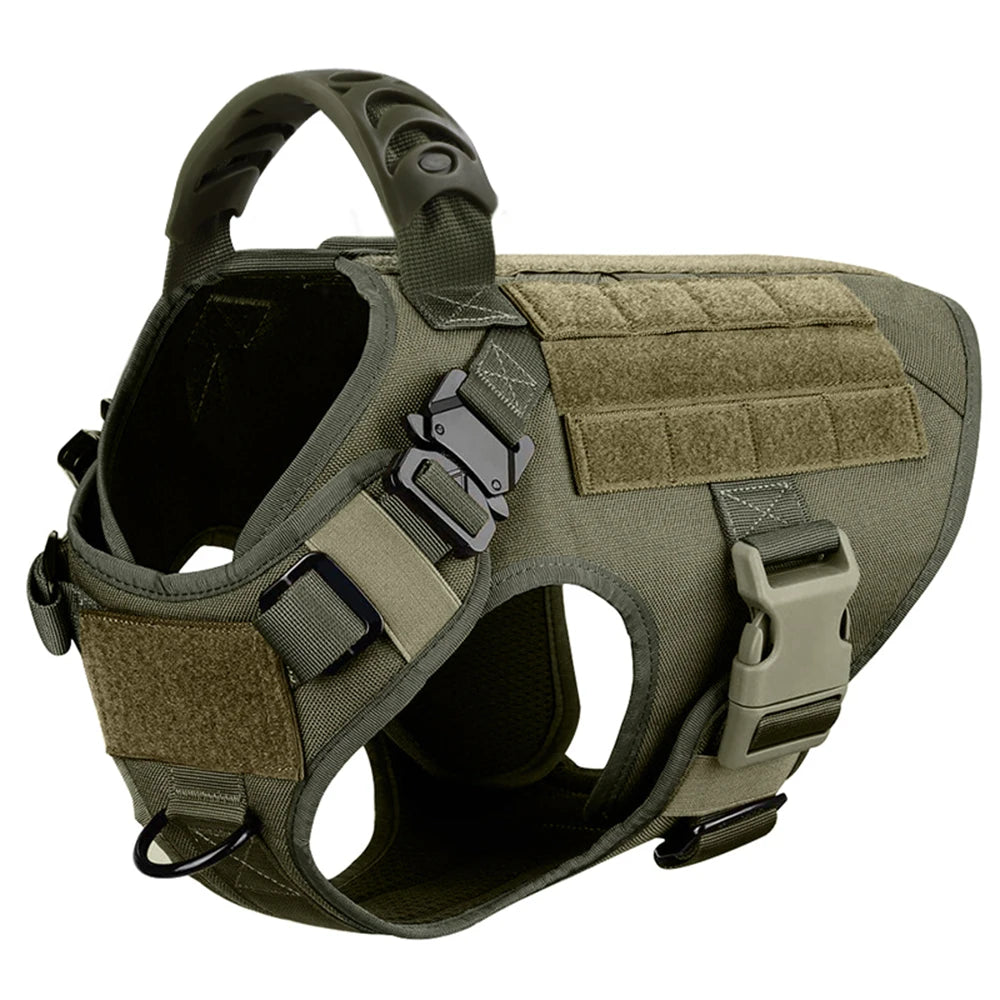 Heavy-Duty Large Dog Harness & Leash Set – Training and Walking Vest for German Shepherds, Malinois & Medium to Large Dogs