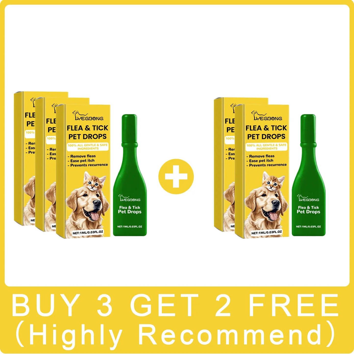 Cat Anti-Flea & Tick Drops – Fast-Acting Relief from Fleas, Lice, and Itching