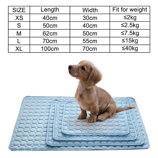 Cooling Summer Dog Mat – Breathable, Washable Pet Pad for Dogs & Cats