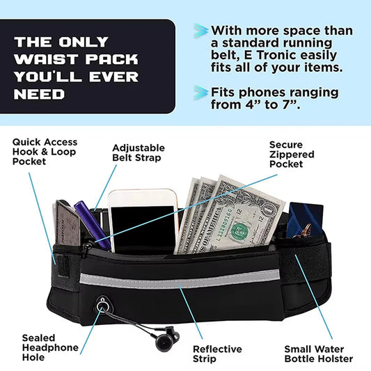 Hands-Free Dog Leash with Waist Bag – Reflective, Retractable, and Perfect for Running or Walking