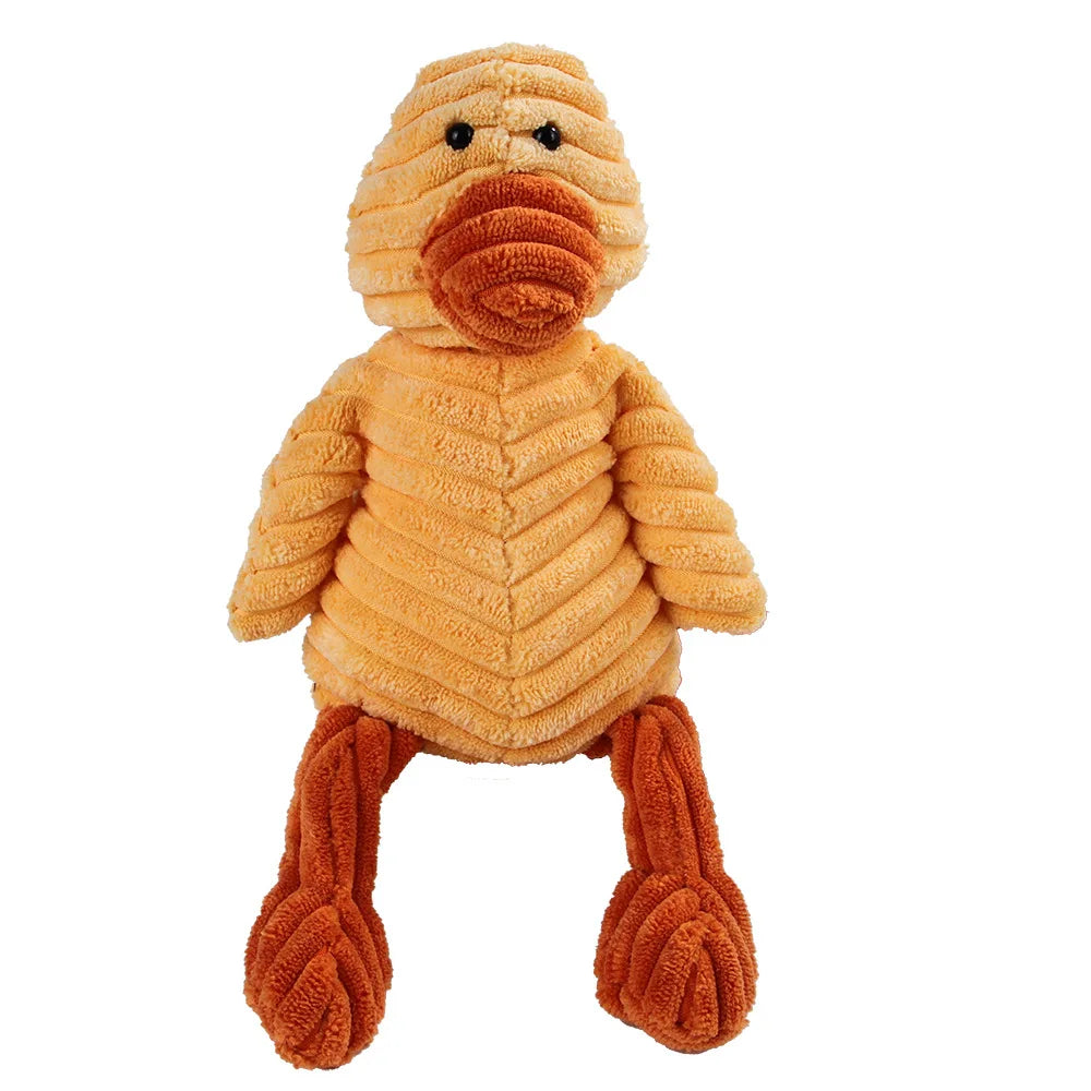 Corduroy Monkey & Pig Squeaky Dog Toy – Plush, Durable & Great for Dental Health