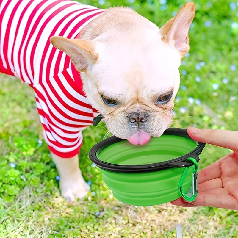 Portable Silicone Pet Food & Water Bowl – Durable, Collapsible & Travel-Friendly