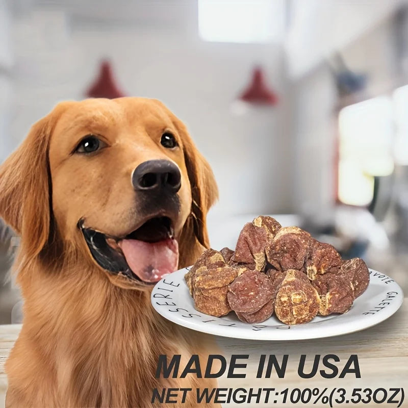 Delicious Dog Snacks Variety Pack – Beef Jerky, Duck Jerky, Chicken Sweet Potato Sticks, Turkey Meatballs & Dried Salmon