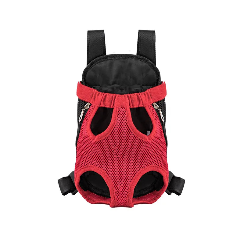 Double Shoulder Pet Carrier Backpack – Breathable & Portable Travel Bag for Small Dogs and Cats