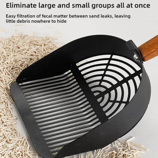 Steel Cat Litter Scoop with Long Handle