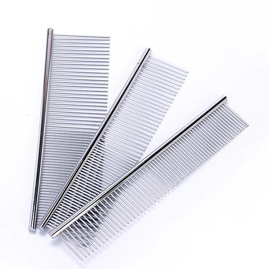 Pet Dematting Comb – Stainless Steel Grooming Tool for Dogs & Cats