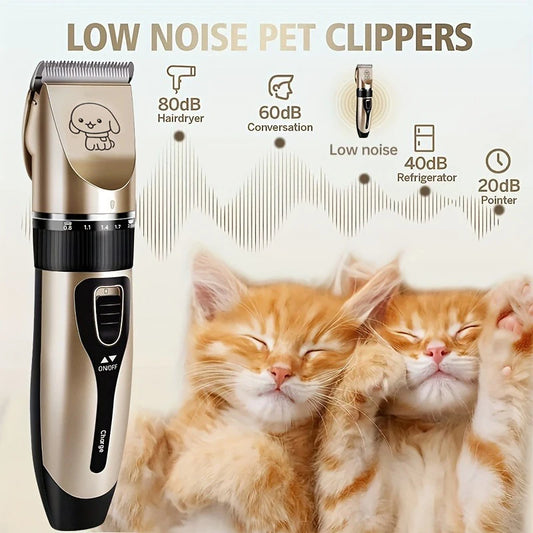 Pet Hair Trimmer Kit – Electric Precision Clippers for Professional Grooming at Home