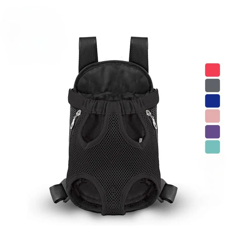 Double Shoulder Pet Carrier Backpack – Breathable & Portable Travel Bag for Small Dogs and Cats