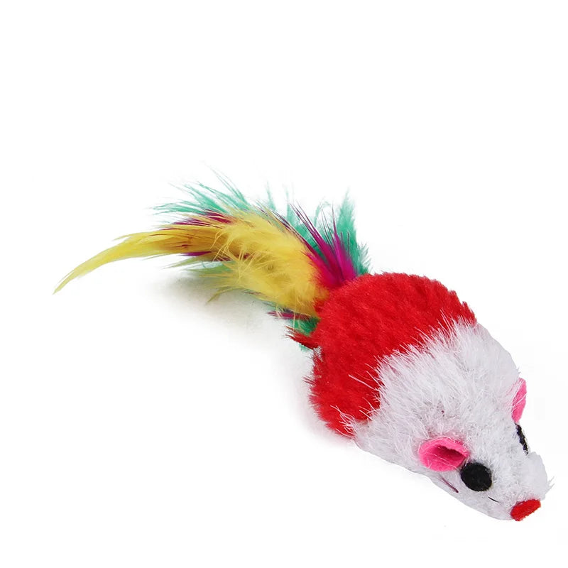 Funny Cat Teaser Toy – Sisal Mouse, Bell & Ball Combo for Interactive Play