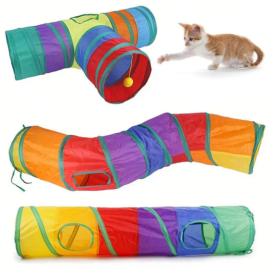 Foldable Cat Tunnel – Breathable & Fun Play Barrel for Indoor Cats