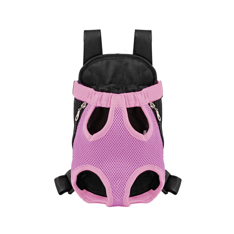 Double Shoulder Pet Carrier Backpack – Breathable & Portable Travel Bag for Small Dogs and Cats