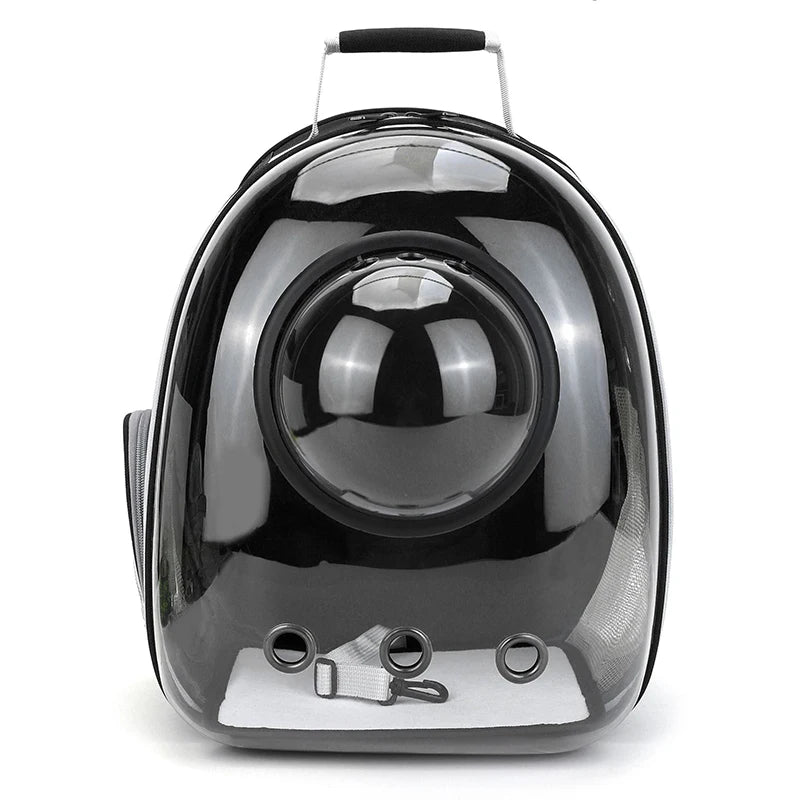 Space Capsule Pet Backpack – Breathable, Transparent Carrier for Cats & Small Dogs