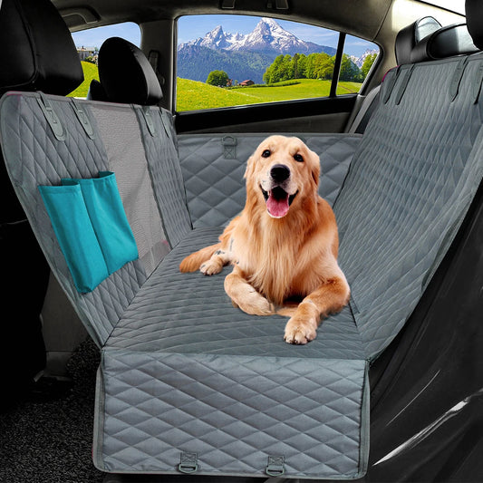 Safety Dog Car Seat Cover – Waterproof Hammock-Style Travel Protector for Rear Seats
