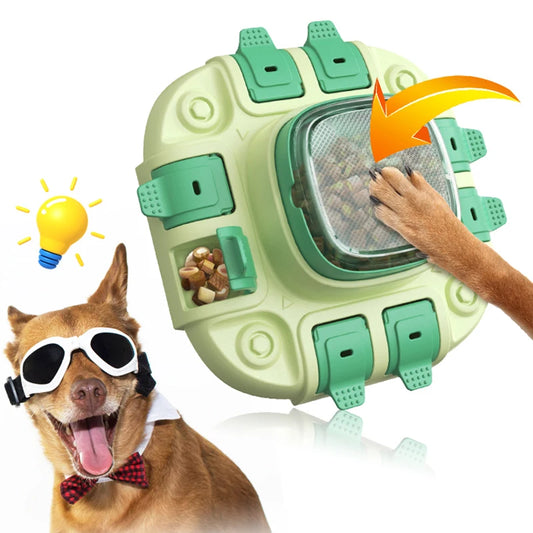 2-in-1 Dog Puzzle Toy & Slow Feeder – Enrichment & Boredom Buster for Small to Large Dogs