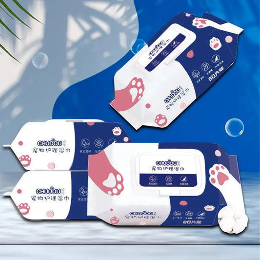 Pet Wipes – RO Pure Water Formula for Safe, No-Rinse Cleaning & Deodorizing