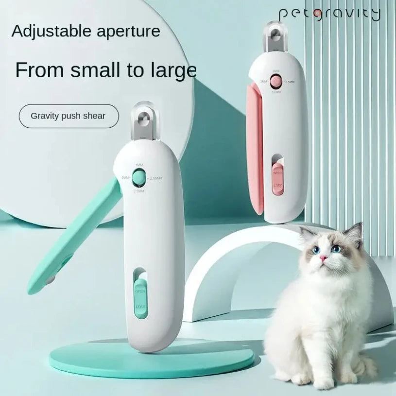 Professional Pet Nail Trimmer – Adjustable Hole Clippers for Cats & Dogs (Small to Large)