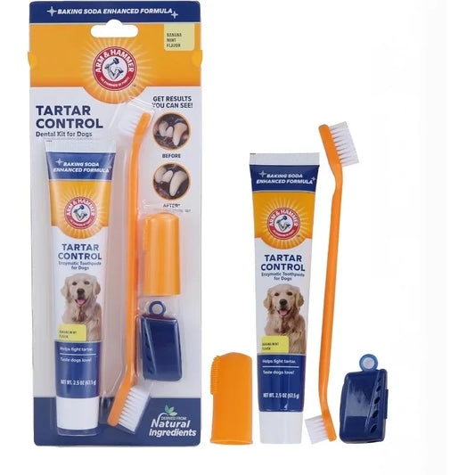 Pet Dental Care Kit – Toothbrush & Universal Toothpaste Set for Dogs & Cats