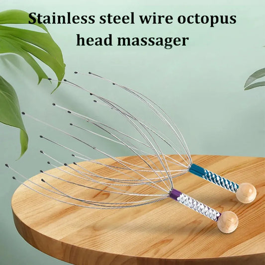 Pet Massage Claw Scratcher – Octopus Design for Relaxing Head & Scalp Massage