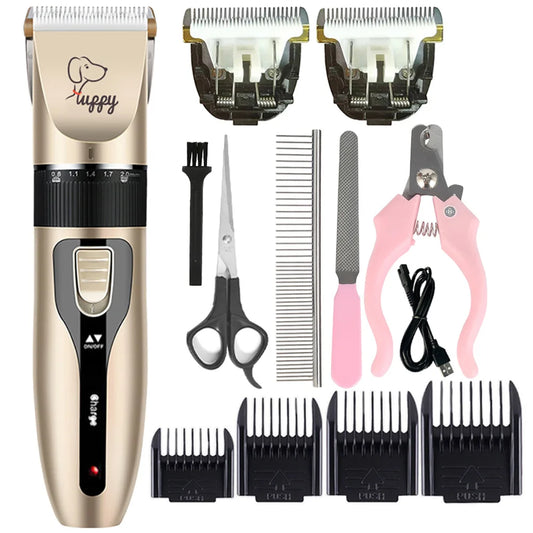 Professional Cordless Pet Hair Clippers – Grooming Trimmer for Dogs, Cats & Rabbits