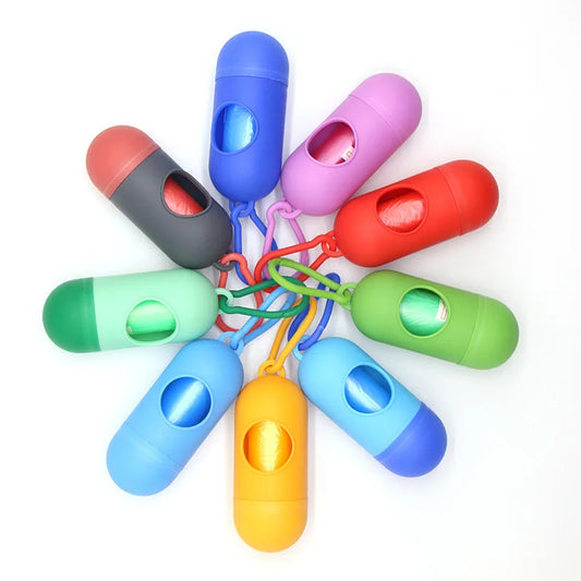 Capsule-Shaped Dog Poop Bag Holder