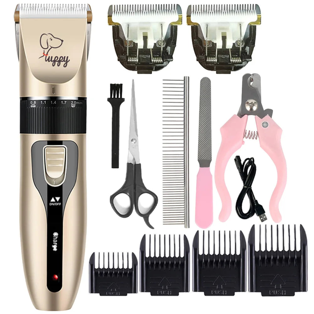 Professional Cordless Pet Hair Clippers – Grooming Trimmer for Dogs, Cats & Rabbits