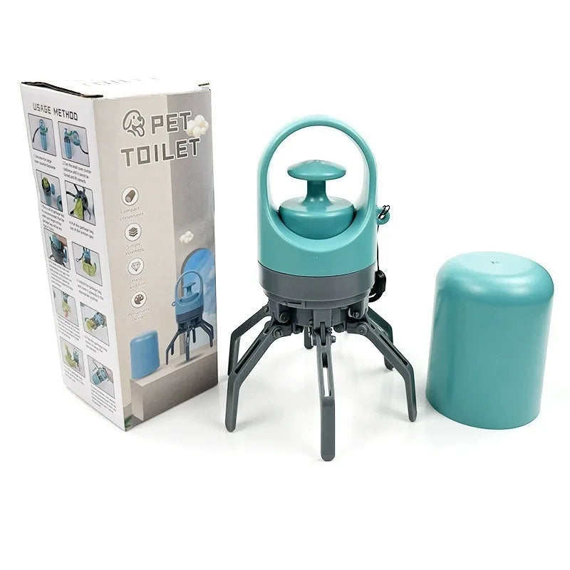 Portable Dog Pooper Scooper with Built-In Waste Bag Storage