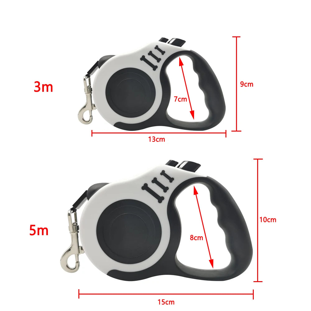 Automatic Retractable Pet Leash – 3M/5M Strong Nylon Lead for Small & Medium Dogs and Cats