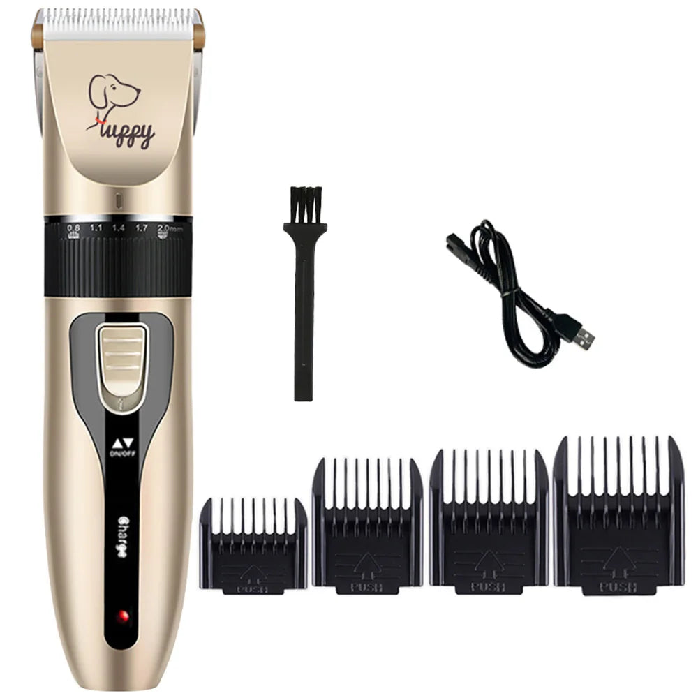 Professional Cordless Pet Hair Clippers – Grooming Trimmer for Dogs, Cats & Rabbits
